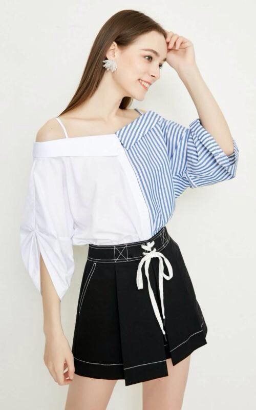 Váy xanh nhạt PK morden